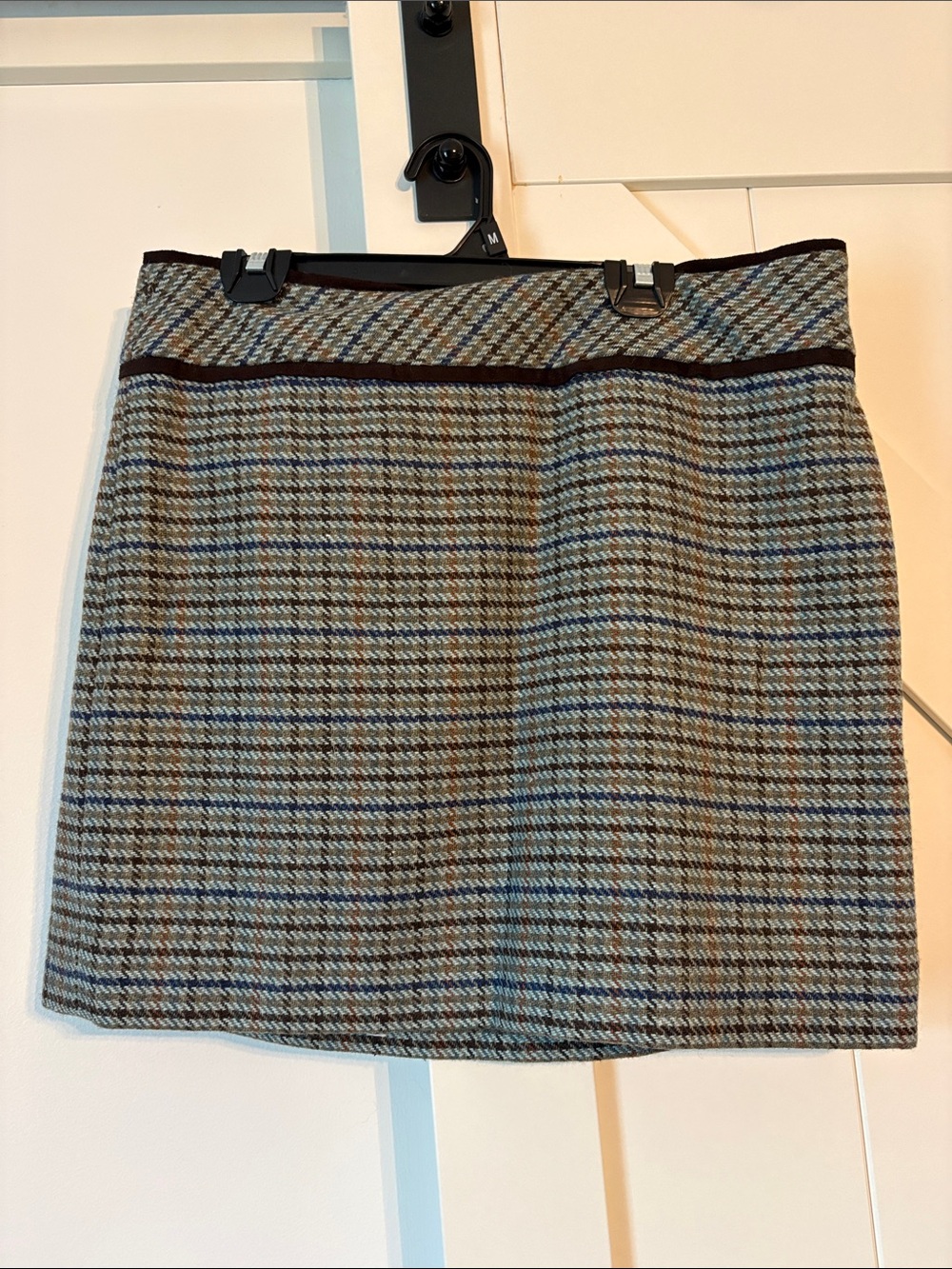 Outback Red Plaid Mini Skirt in Brown and Blue